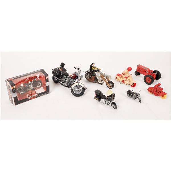 Collection Of Motorcycle And Toy Tractor.   [170468]