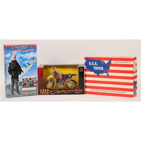 Bush Action Figure, Snap-On Bike USA Trivia (3)  [171034]