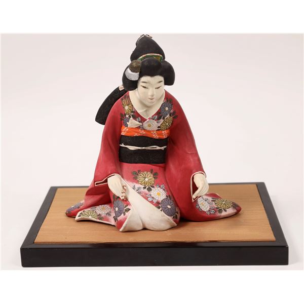 Craftsman Hadaka Ceramic Geisha Doll with Base  [143939]