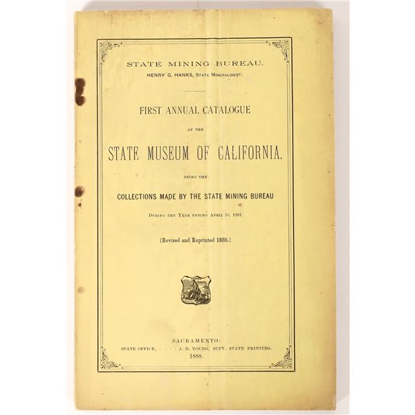 First Annual Catalogue State Museum of California  [171176]