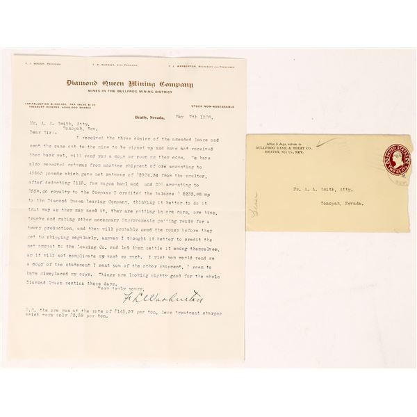 Diamond Queen Mining Company Letter  [170589]