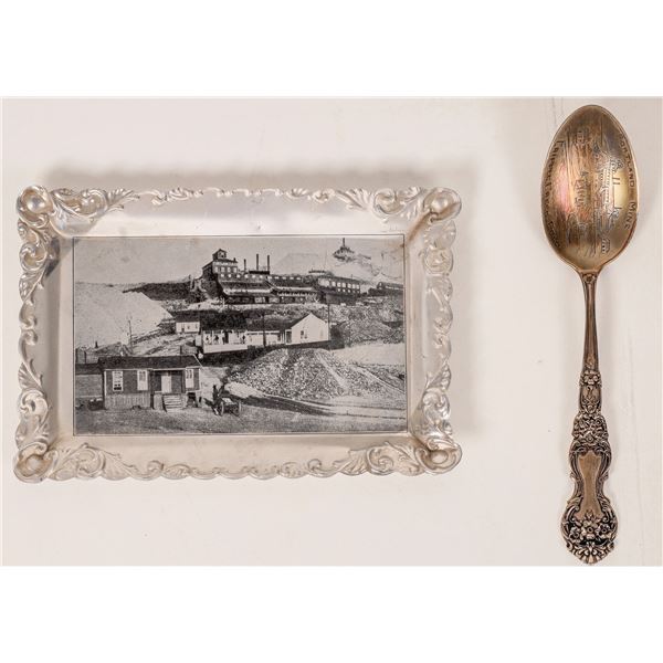 Portland Mine Diver Spoon and Photo Tray  [172823]