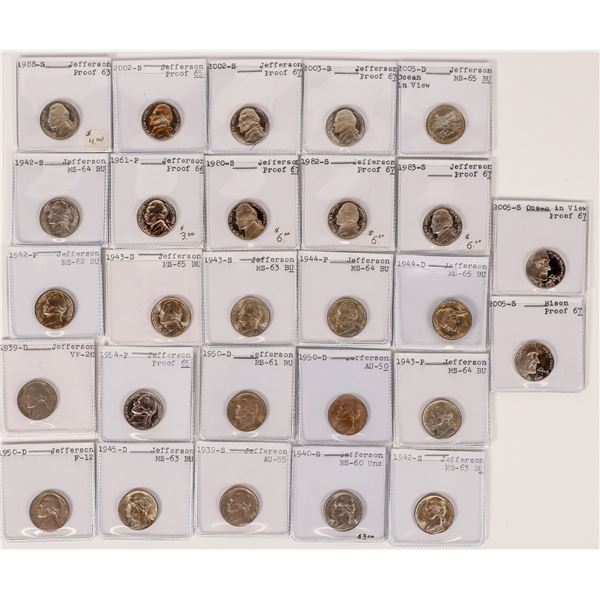 Jefferson Nickels: Dealer Lot  [170630]