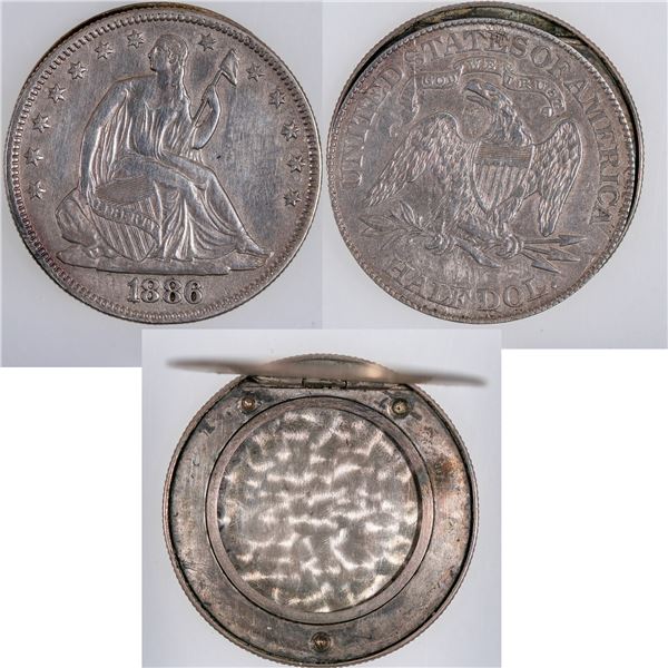 1886 Liberty Seated Half Dollar Coin Box  [170767]