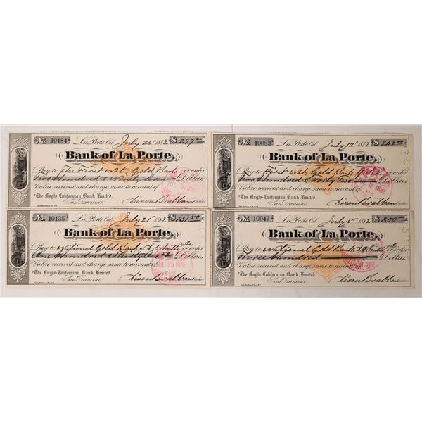 Checks Issued to Gold Banks (4)  [172685]