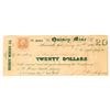 Image 1 : Scrip-Twenty Dollar Scrip with Adhesive Revenue, c. 1866  [172357]