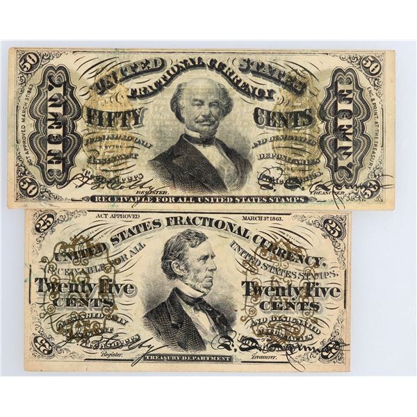 Green Seal Fractional Currency: 25 & 50 Cents  [170639]