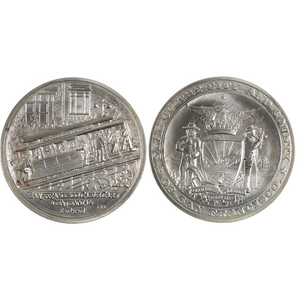 San Francisco Cable Car Centennial Silver Medal  [171363]