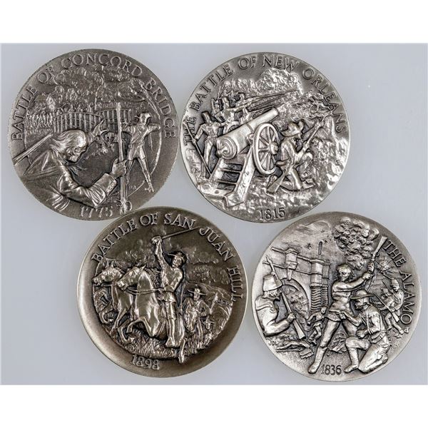 Silver Medals of Famous Battles (4)  [162376]