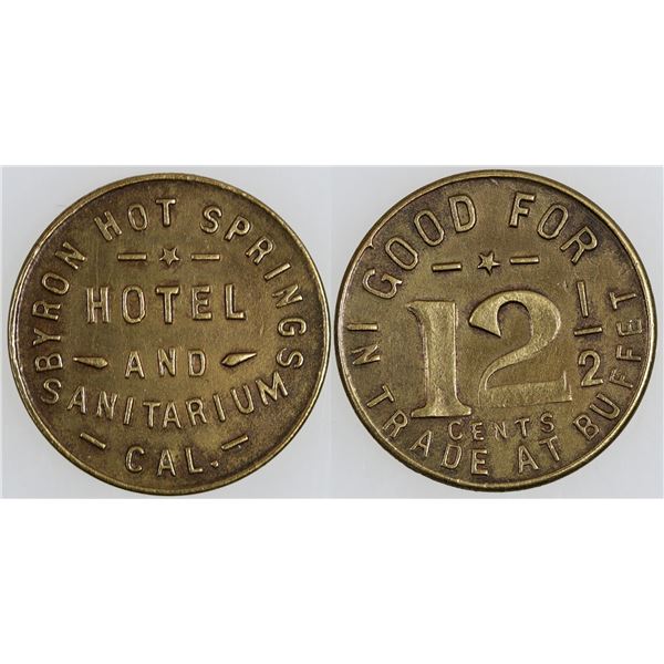 Byron Hot Springs Hotel & Sanitarium Token  [170206]