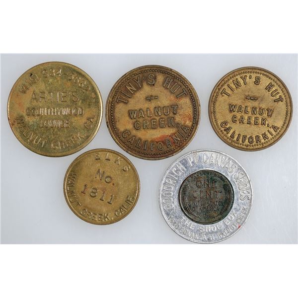 Walnut Creek Tokens, 5  [170201]