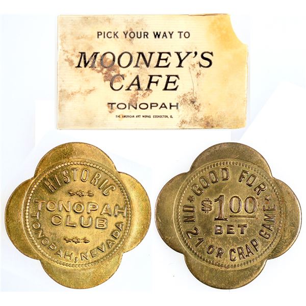 Mooney's Cafe/Tonopah Club Tokens  [171483]