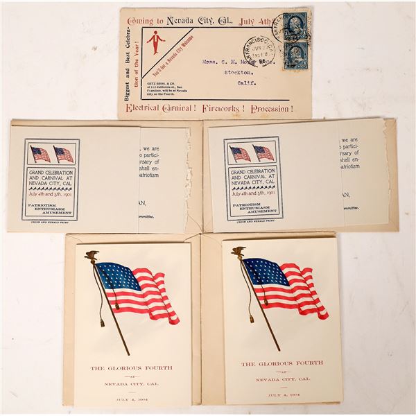 Nevada City July 4th Covers, 5  [171573]