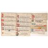 Image 1 : Unusual Revenue Stamp Pairs on Checks (18)  [172417]