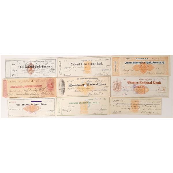 Checks With Revenue Stamps (12)  [171194]