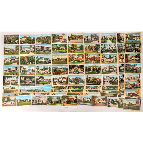 Homes Of The Hollywood Stars Post Cards  [170508]