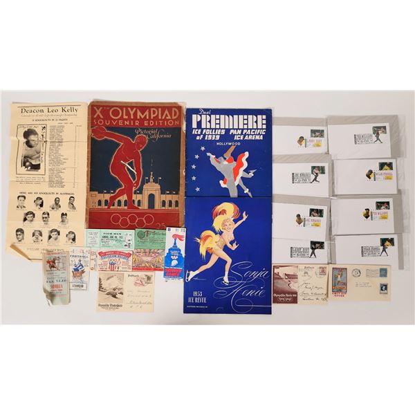 Sports Tickets, Programs, Commemorative Stamps (20)  [171270]