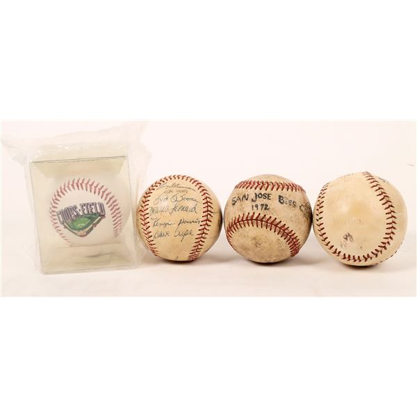 Baseballs (4). Some signed  [171288]