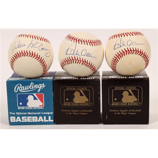 Willie McCovey & Dick Allen Signed Baseballs (3)  [171599]