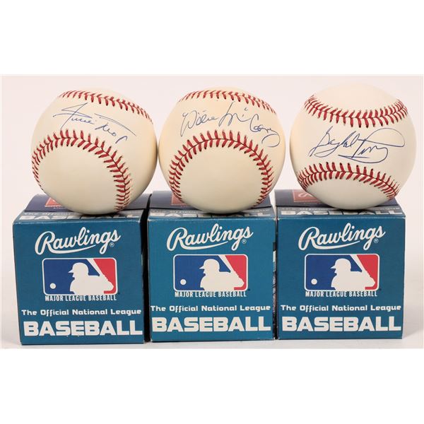 Mays, McCovey, Perry Signed Baseballs (3)  [171600]