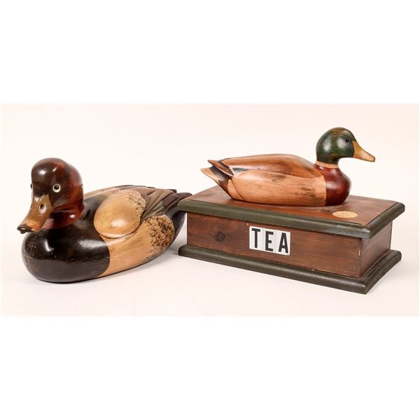 Tom Taber Ducks Unlimited Decoys, 2 & DU Pins (13)  [170731]