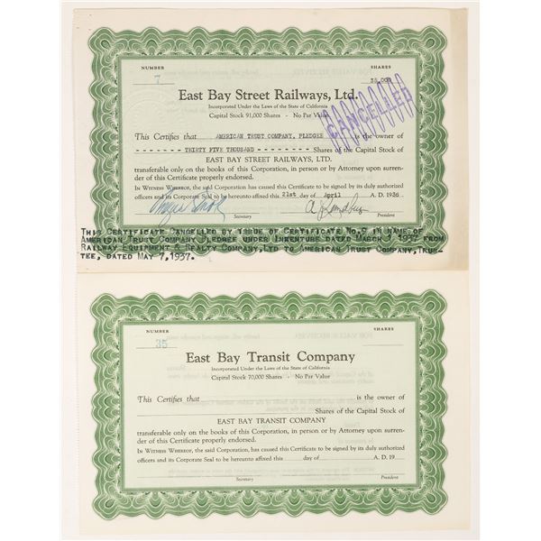 East Bay Street Railways/ East Bay Transit Co  [169502]