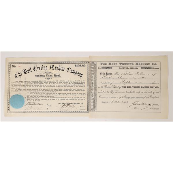 Hall Tree Company Stock Certificate (2)  [172045]