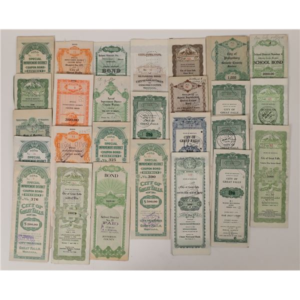 Montana Municipal Bonds Collection (27 Different)  [171425]