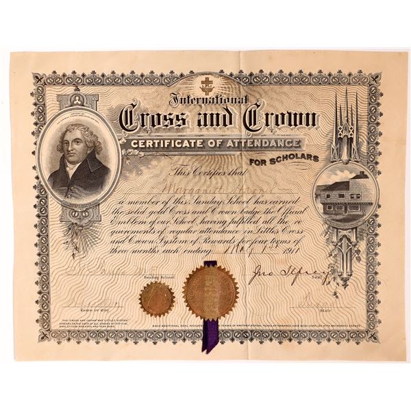 International Cross & Crown Certificate   [155848]