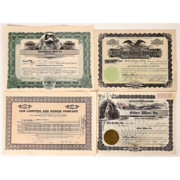 Auto Related Stock Certificates (3)  [172218]