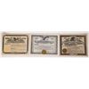 Image 1 : Gas Station Stock Certificates (3)  [172059]