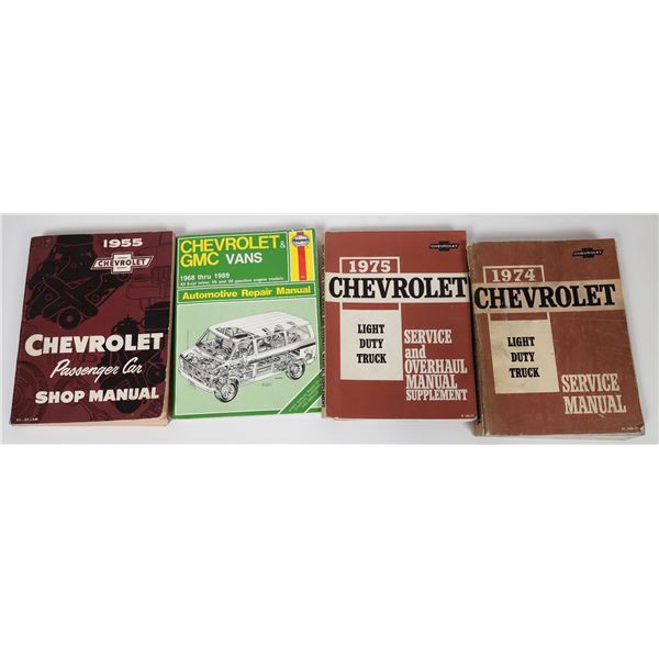 Chevrolet Services Manuals, 1955-75 (4)  [152484]