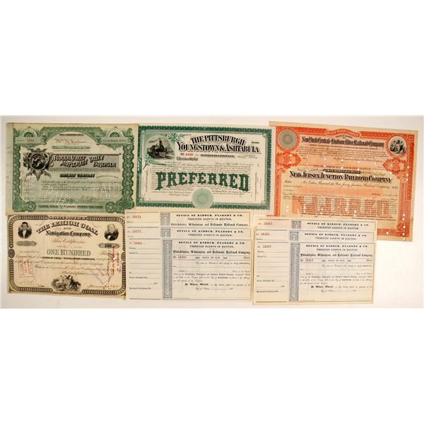 Pittsburgh Stock Certs. (4) & Unissued Checks  [169546]