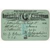 Image 1 : Brotherhood of Locomotive Engineers Travelling Card  [164559]