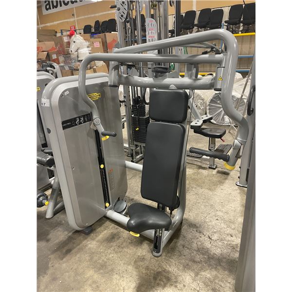 TECHNOGYM GREY BLACK COMMERCIAL SEATED CHEST PRESS MACHINE Able technogym-grey-black-commercial-seated-chest-press-machine-able