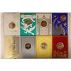 Image 1 : 8 FRANKLIN MINT HOLIDAY CARDS WITH 1 1/2" MEDALS