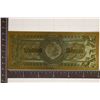 Image 2 : 24KT GOLD FOIL REPLICA OF AN 1880 US $5 SILVER