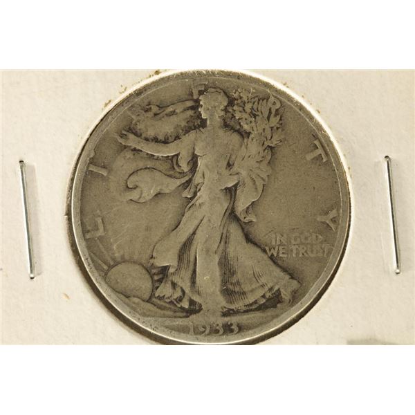 1933-S SILVER WALKING LIBERTY HALF DOLLAR