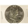 Image 1 : 1955 SILVER FRANKLIN HALF DOLLAR. BRILLIANT UNC