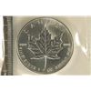 Image 2 : 1990 CANADA 1 TROY OZ .999 FINE SILVER MAPLE LEAF