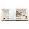 Image 2 : BC-55c-i 1986 $2 Original Bundle of 100x Banknotes SN: EGS3355900-999 UNC with Bank Seal. 100pcs