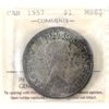 Image 1 : Silver $1 1957 ICCS MS65