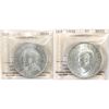 Image 1 : Silver $1 1935 & 1939 ICCS MS65. 2pcs.