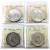 Image 1 : Silver $1 1935, 1937, 1939, & 1950 SWL ICCS MS63. 4pcs