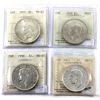 Image 1 : Silver $1 1937, 1939, 1950, & 1951 ICCS MS63. 4pcs