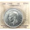 Image 1 : Silver $1 1948 ICCS EF40 *Key Date!*