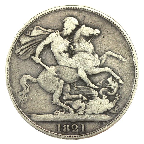 Great Britain 1821 Crown VG-F