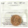 Image 1 : 1912 Gold $5 ICCS EF45. Attractive Soft Rose Undertone