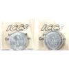 Image 2 : Newfoundland 50-cent 1917c, 1919c ICCS AU55. 2pcs