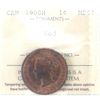 Image 1 : 1-cent 1900H ICCS MS64 Red
